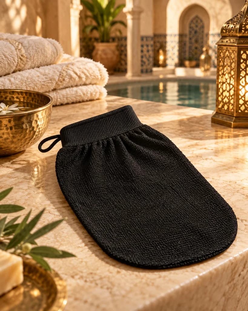 Kessa exfoliating glove for the Moroccan hammam
