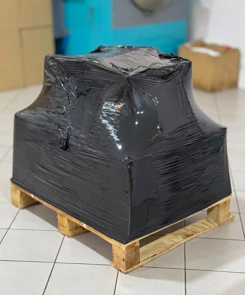 Private label order wrapped on a pallet for export shipping
